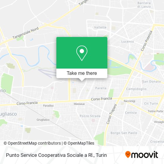 Punto Service Cooperativa Sociale a Rl. map