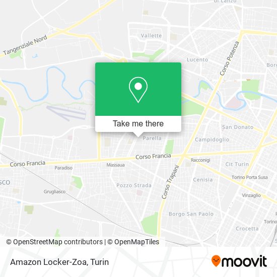 Amazon Locker-Zoa map