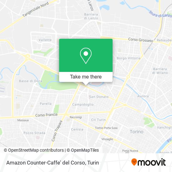 Amazon Counter-Caffe' del Corso map