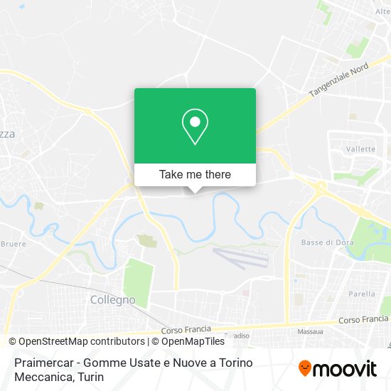 Praimercar - Gomme Usate e Nuove a Torino Meccanica map
