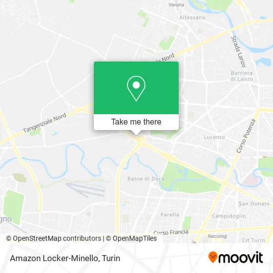 Amazon Locker-Minello map
