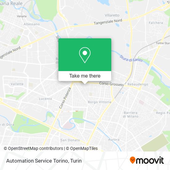 Automation Service Torino map