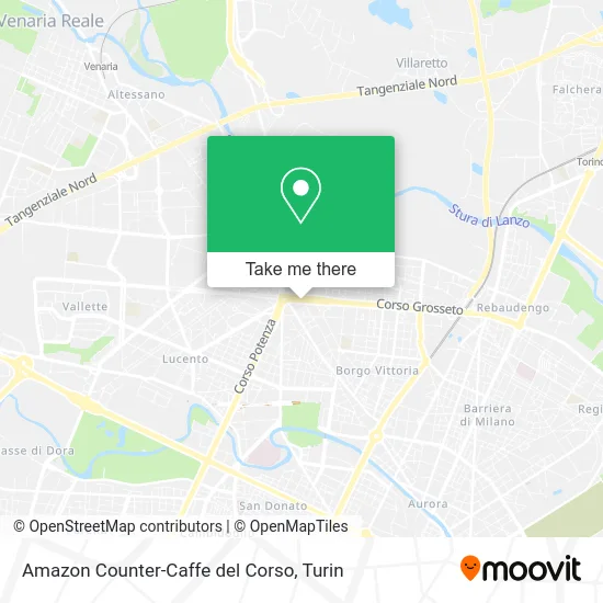 Amazon Counter-Caffe del Corso map