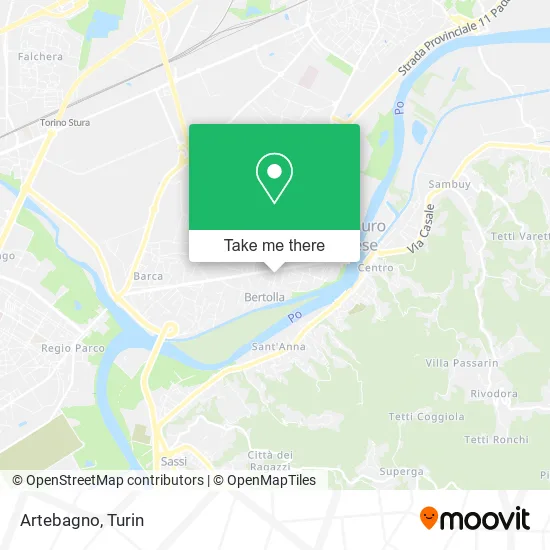 Artebagno map