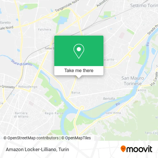 Amazon Locker-Lilliano map