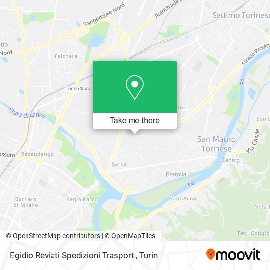 Egidio Reviati Spedizioni Trasporti map