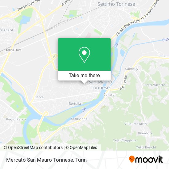 Mercatò San Mauro Torinese map