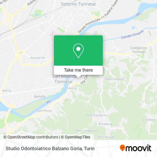 Studio Odontoiatrico Balzano Goria map