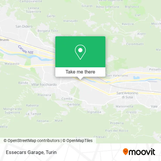 Essecars Garage map