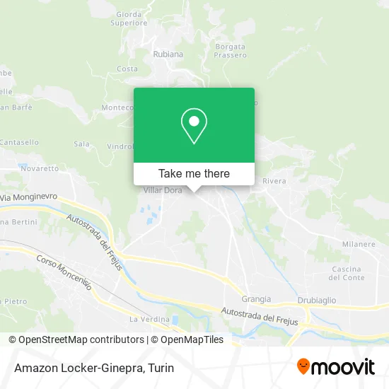 Amazon Locker-Ginepra map