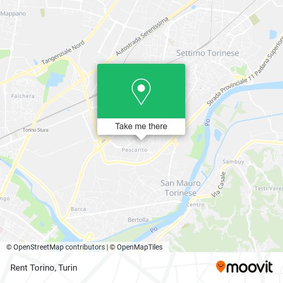 Rent Torino map