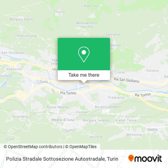 Polizia Stradale Sottosezione Autostradale map