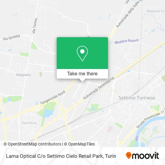 Lama Optical C / o Settimo Cielo Retail Park map