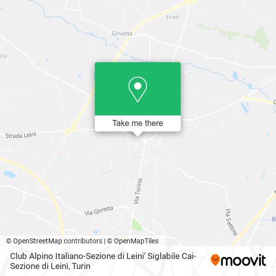 Club Alpino Italiano-Sezione di Leini' Siglabile Cai-Sezione di Leinì map