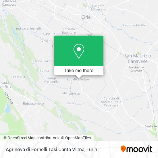 Agrinova di Fornelli Tasi Canta Vilma map