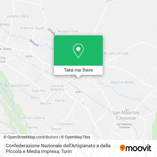 Confederazione Nazionale dell'Artigianato e della Piccola e Media Impresa map