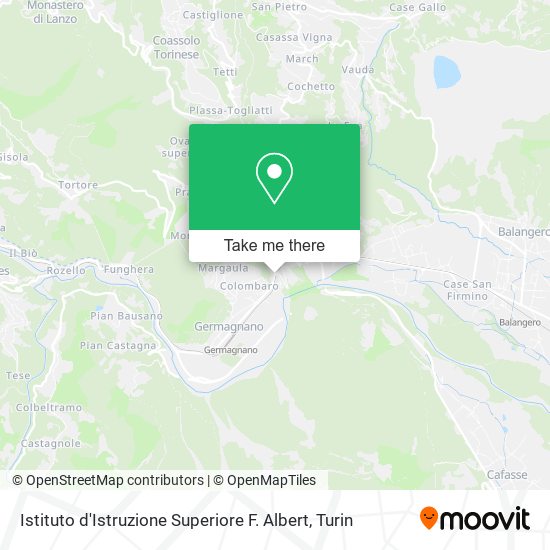 Istituto d'Istruzione Superiore F. Albert map