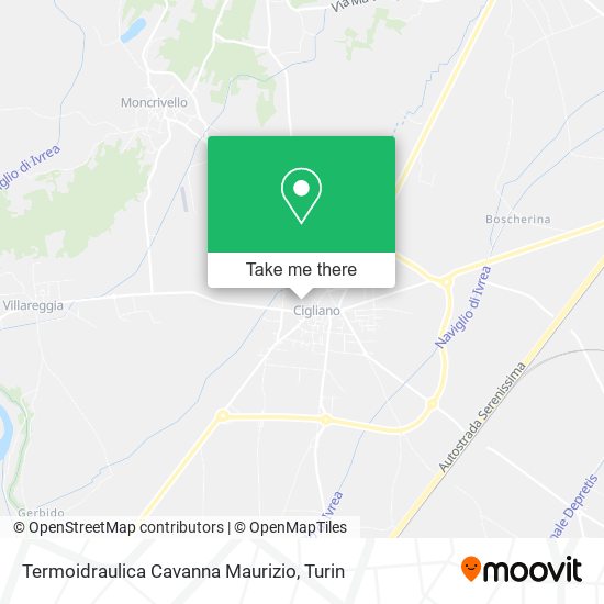 Termoidraulica Cavanna Maurizio map