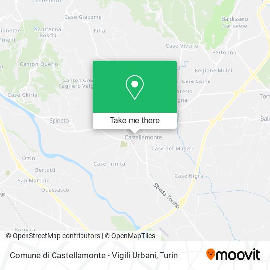 Comune di Castellamonte - Vigili Urbani map