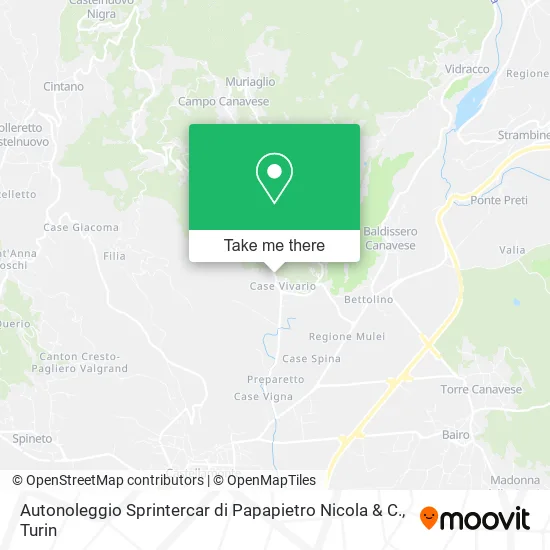 Autonoleggio Sprintercar di Papapietro Nicola & C. map