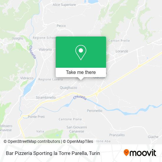Bar Pizzeria Sporting la Torre Parella map