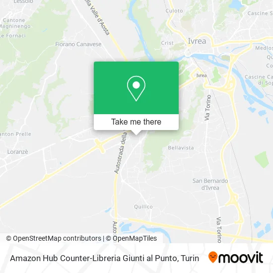 Amazon Hub Counter-Libreria Giunti al Punto map