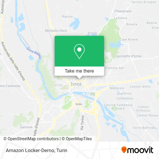 Amazon Locker-Derno map