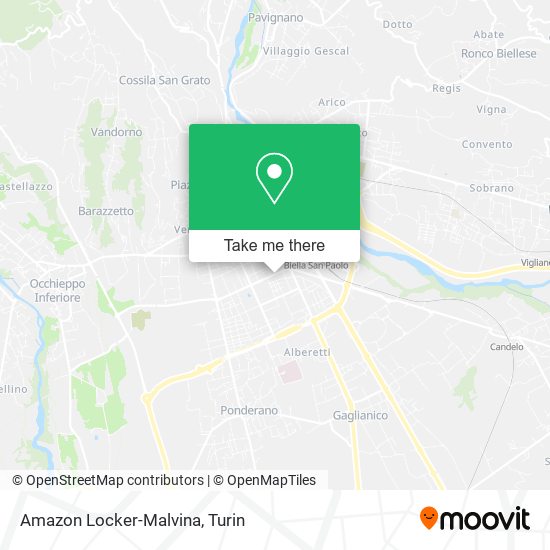 Amazon Locker-Malvina map