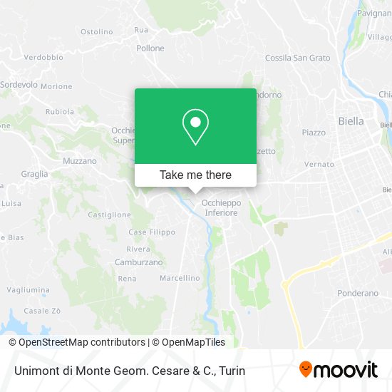 Unimont di Monte Geom. Cesare & C. map