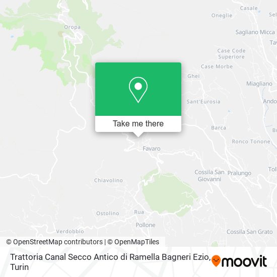 Trattoria Canal Secco Antico di Ramella Bagneri Ezio map