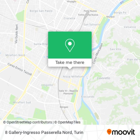 8 Gallery-Ingresso Passerella Nord map