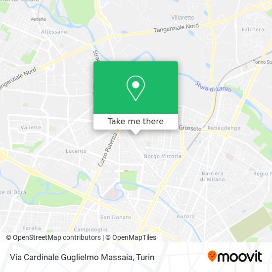 Via Cardinale Guglielmo Massaia map