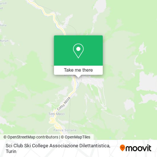 Sci Club Ski College Associazione Dilettantistica map