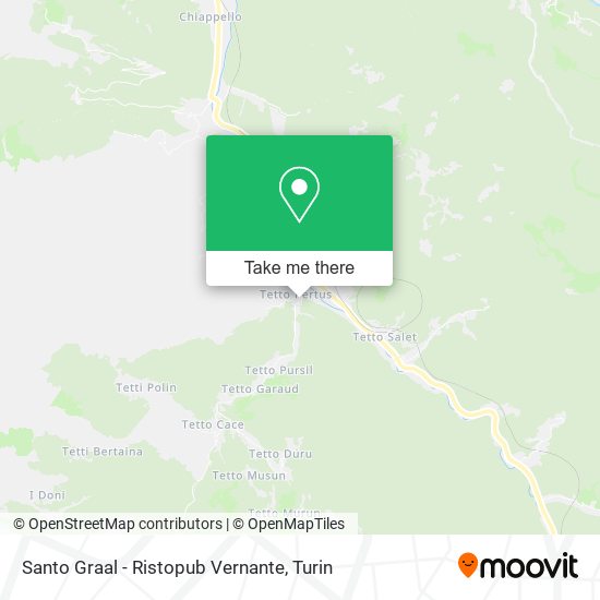 Santo Graal - Ristopub Vernante map
