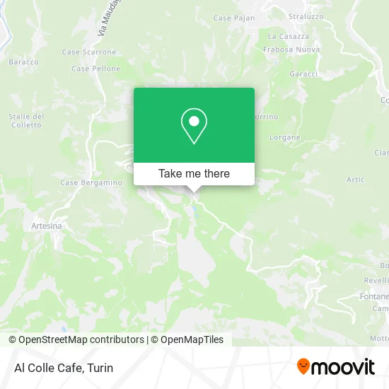 Al Colle Cafe map