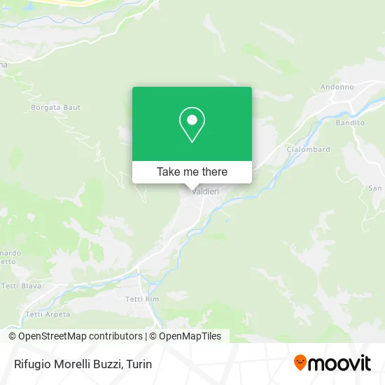 Morelli Buzzi Refuge map