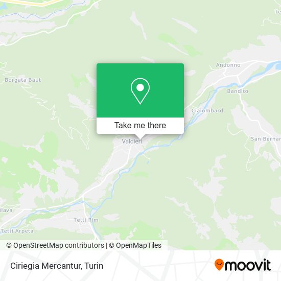 Ciriegia Mercantur map