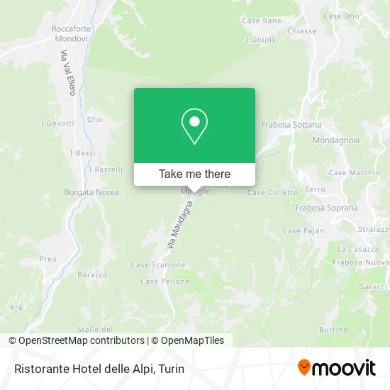 Restaurant Hotel of the Alps map