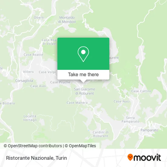 National Restaurant map