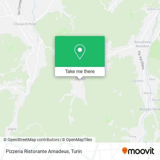 Pizzeria Ristorante Amadeus map