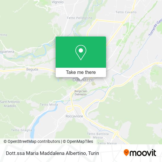 Dott.ssa Maria Maddalena Albertino map