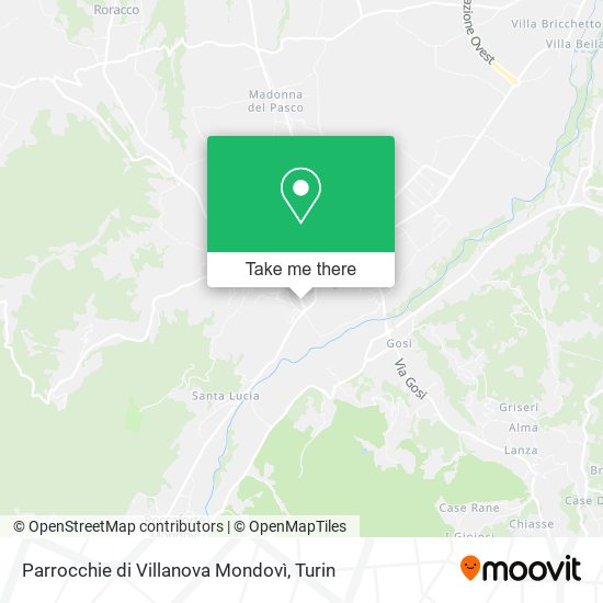 Parrocchie di Villanova Mondovì map