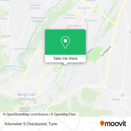 Kilometer 5 Checkpoint map