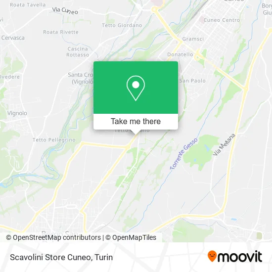 Scavolini Store Cuneo map
