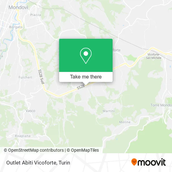 Vicoforte Outlet Store map