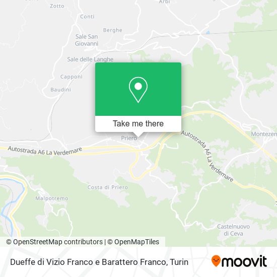 Dueffe di Vizio Franco e Barattero Franco map