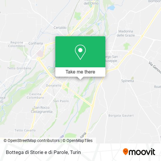 Bottega di Storie e di Parole map