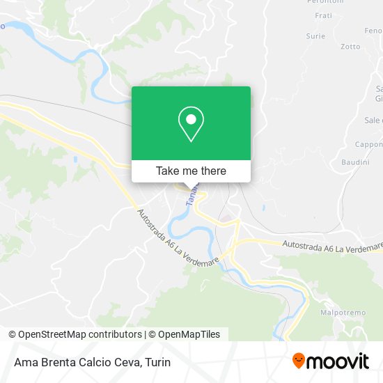 Ama Brenta Calcio Ceva map