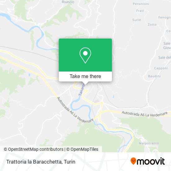 Trattoria la Baracchetta map