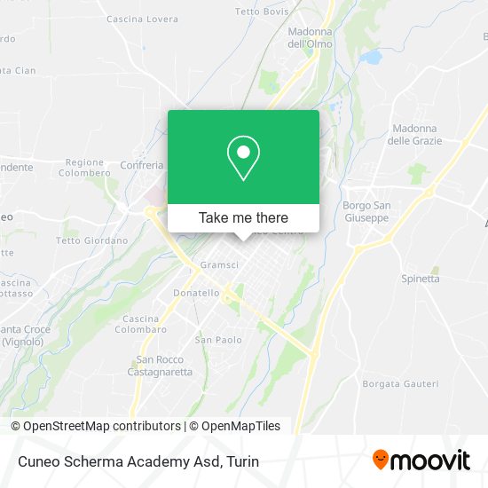 Cuneo Scherma Academy Asd map
